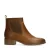 Manfield leren enkellaarzen cognac