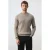 Mango Man relaxed fit gebreide trui met kabels – beige