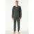Schiesser Pyjama Modern Nightwear zijzakken, borstzak, lange mouw, katoen, single jersey (2-delig)