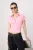 TRENDYOLMİLLA Dames Roze Effen Lang Getailleerd Blouses