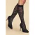 Marcmarcs kniekousen Tulle Leopard 30 denier zwart