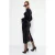 TRENDYOLMİLLA Dames Zwart Effen Midi Lang Avond / Dagelijks Bodycon Jurken