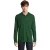 SOLS Heren Perfect Effen Piqué Poloshirt met Lange Mouwen (Fles groen)
