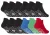 Sock Snob 12 Paar Multipack Jongens Gymsokken met Grips, Katoenen Trainer Sokken – Zwart Groen