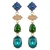 Life of Bulu oorbellen Fancy Stones blauw