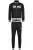 LONSDALE Joggingpak ‘Poolewe’  zwart / wit