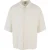Urban Classics Heren Boxy Overhemd van Katoenmix (Wit zand)
