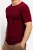 OLYMP Casual T-Shirt ronde hals donkerrood, Effen