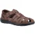Hush Puppies Mannensandalen Wandelen Albert Vissersleer Klittenbandsluiting zwart