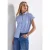 Street One Dames Overhemdblouse met glitterdetails in Blauw