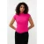 EsQualo Sweater Col Slv/lss Rib Neon Cerise