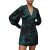 AllSaints Auden Cosmic Dress Emerald Green