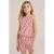 WE Fashion gestreepte mouwloze top rood