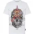 Round Neck T-Shirt Wind Rose Skull Stones