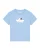 Watapparel Shirt ‘Astronaut in paper boat’  lichtblauw / zwart / wit