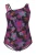 Ulla Popken Badpak  cyaan blauw / lila / rood / zwart