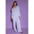 AMAYA Amsterdam wide leg regular waist broek lichtblauw