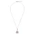 Orphelia ‘Carina’ Dames 925 Sterling Zilveren Ketting met Hanger – Roze ZH-7436