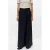 OBJECT wide leg casual broek met krijtstreep – donkerblauw