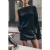 Mikuta The Black Sparkly Loose Knitted Sweater
