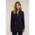 Motivi Long Double-breasted Jacket Blue