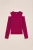 WE Fashion – Meisjes T-shirt met structuur – Regular fit – Felroze – Katoen –