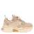 DWRS PLUTO corduroy chunky leren sneakers beige