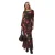 Zabina Lange Mesh Jurk, Lange Mouwen en Ronde Hal Vrouw Guess