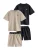 Next Nachtkledij  beige / zwart / wit