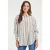 DIDI Oversized Shirt Lisan Taupe Offwhite Stripe