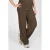 LOVE2WAIT straight high waist zwangerschaps casual broek met textuur olijfgroen