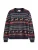 Next Trui  navy / lichtbruin / groen / rood