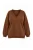 Trendyol Curve Dames Bruin Effen Lang Relaxed fit Grote maten Sweatshirts