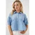 Loose-Fit Cropped Overhemd met Kraag