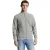 No Excess Sweater full zipper jacquard mix grey melange