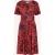 Topvintage exclusive ~ Sadie Rose overslag swing jurk in rood