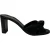 Saint Laurent Bianca Slide Sandalen in Zwart Leder