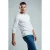 TRENDYOL MAN Heren Wit Effen Lang Regular fit T-shirts