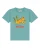 watabout.kids Shirt ‘Tiger Kleiner Bruder’  turquoise / olijfgroen / oranjerood / zwart