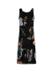 Desigual Jurk  lichtlila / oranje / zwart
