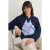 TRENDYOLMİLLA Dames Donkerblauw Ruitpatroon Lang, Regular fit Truien
