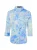 Franco Callegari Blouse  royal blue/koningsblauw / lichtgroen