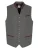 SPIETH & WENSKY Klederdracht gilet ‘Aris’  grijs gemêleerd / braam