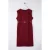 Curve Dames Rechte Midi Mouwloze Bodycon Jurk voor Dag/Nacht Plus Size