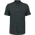 No Excess Shirt short sleeve solid with linen dark steel