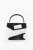 Tweekleurige leren SNATCHED crossbodytas in zwart en wit