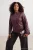 Trendyol Curve Dames Bordeaux Effen Lang Getailleerd Grote maten Jassen