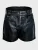 Be  Noble Bandplooibroek ‘Leder Shorts im eleganten Style’  zwart