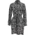 Diane Von Furstenberg mini-jurk met print in zwarte zijde