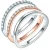 Rafaela Donata Ring  rose-goud / zilver / transparant